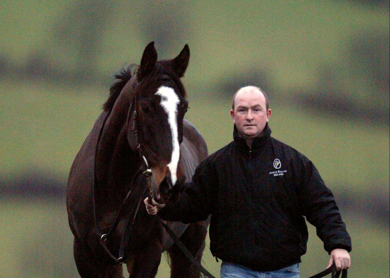 Trainer Eamonn Sheehy with Justified