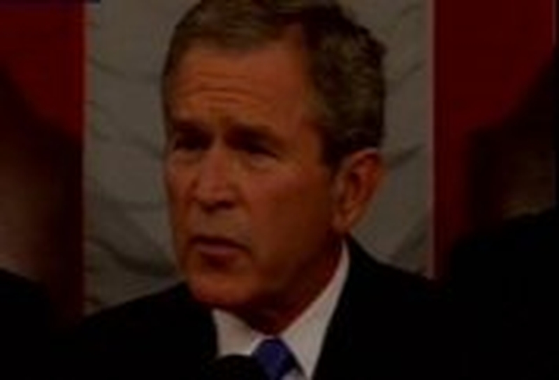 George W Bush - Gives State of Union address