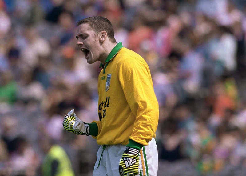 Offaly goalkeeper Padraig Kelly pulled off a string of important saves to guarantee his side victory over Cork today