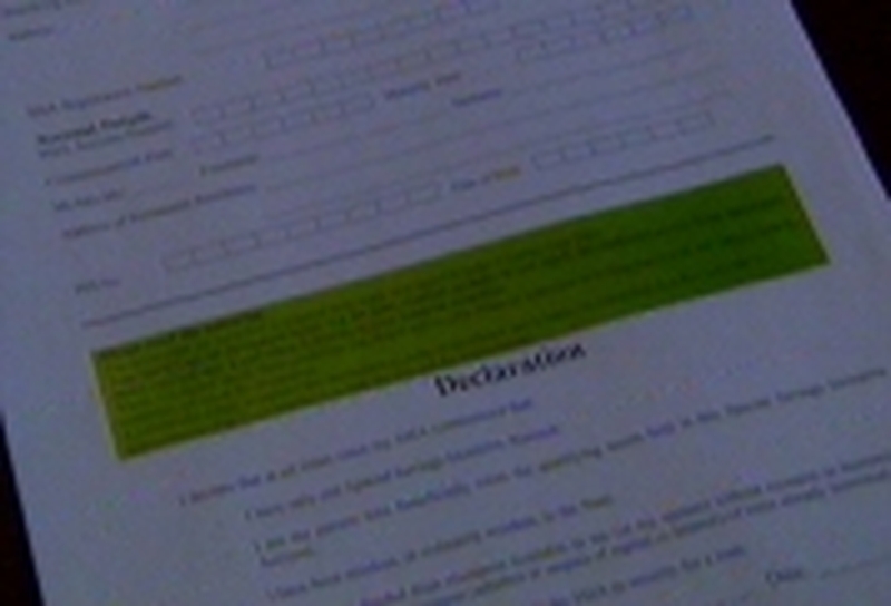 SSIA accounts - 46% to be put aside