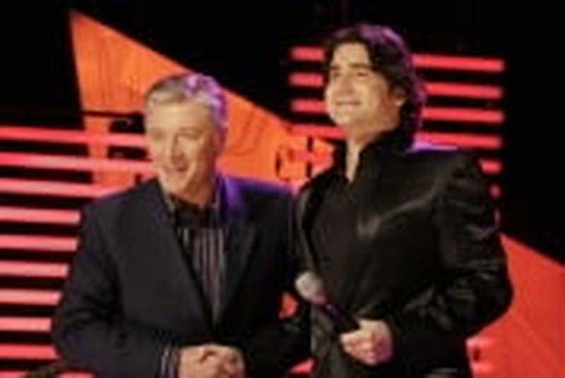 Pat Kenny congratulates Brian Kennedy on the Late Late last night