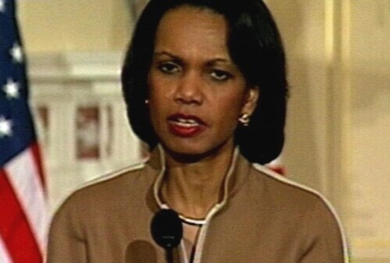 Condoleezza Rice - Warning to Iran