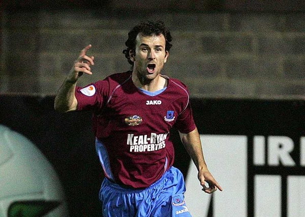 Paul Keegan came close to giving Drogheda the victory that would have put them two points clear at the top of the league