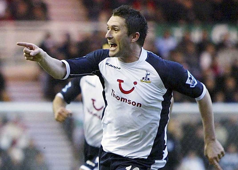 Robbie Keane scored twice for Spurs, but was then sent off