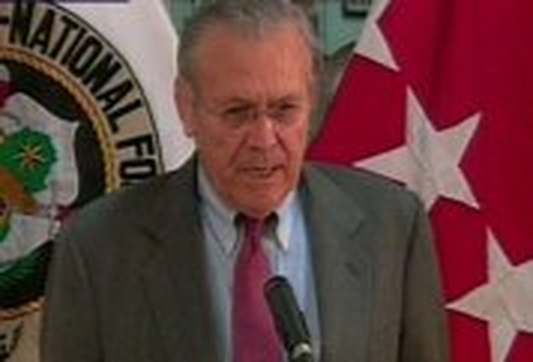 Donald Rumsfeld - In surprise Iraq visit