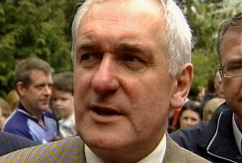 Bertie Ahern - Satisfaction rating falls to 52%