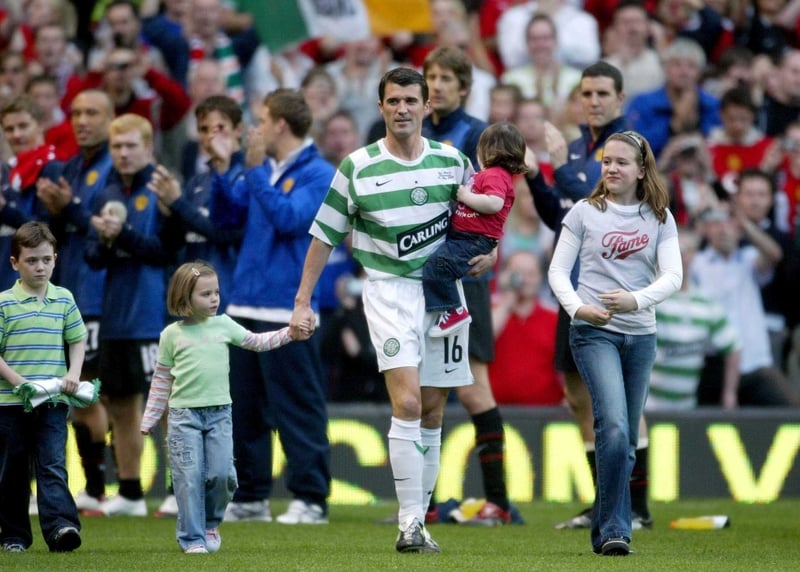 Roy Keane steps out onto the pitch for his testimonial