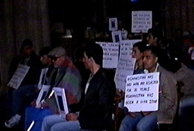St Patrick's Cathedral - Afghan protest sit-in