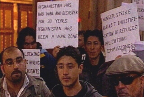 St Patrick's Cathedral, Dublin - Afghans in hunger strike protest