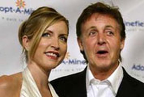 Mills and McCartney in happier times