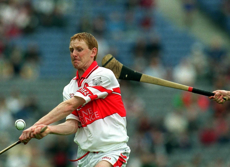 Gary Biggs in action for the Derry hurlers