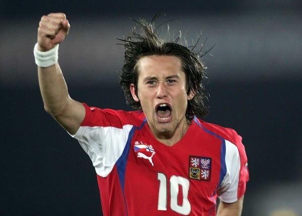 Tomas Rosicky was the width of a crossbar away from a World Cup hat trick
