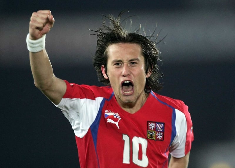 Tomas Rosicky was the width of a crossbar away from a World Cup hat trick
