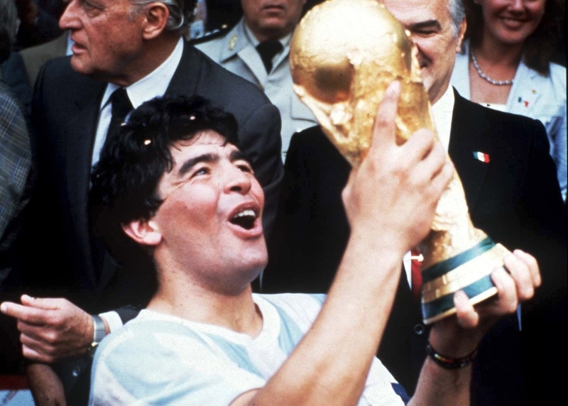 Maradona shares the FIFA title of the 20th century's best player with Pele