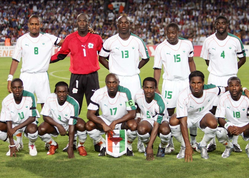 The Ivory Coast had to come from behind to beat Serbia and Montenegro