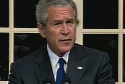 George W Bush - In Iraq visit yesterday