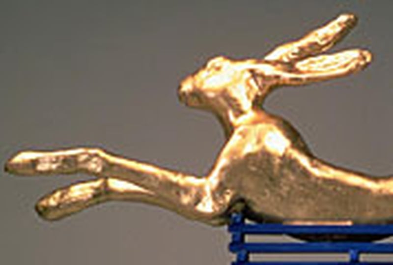 Detail from Gold Hare (1981) by Barry Flanagan