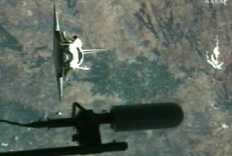 Discovery - Docked with space station