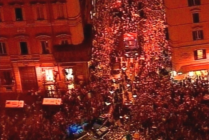 Rome - Italy welcomes home World Cup winners
