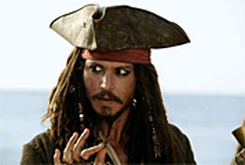 Johnny Depp in Pirates of the Caribbean: Dead Man's Chest