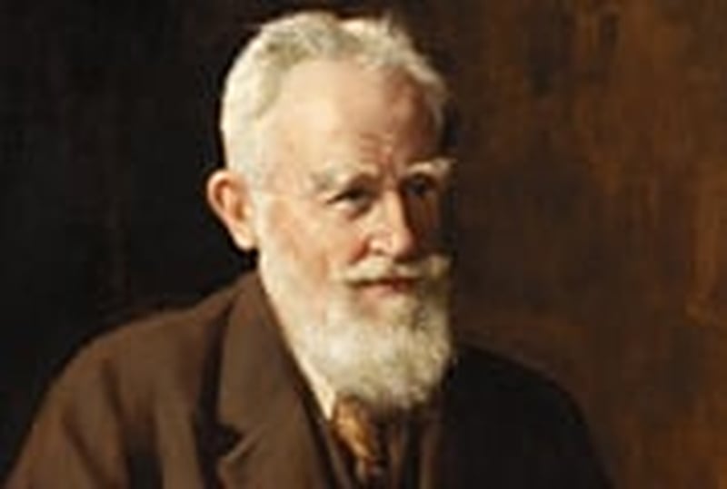 Detail from a portrait of George Bernard Shaw by John Collier