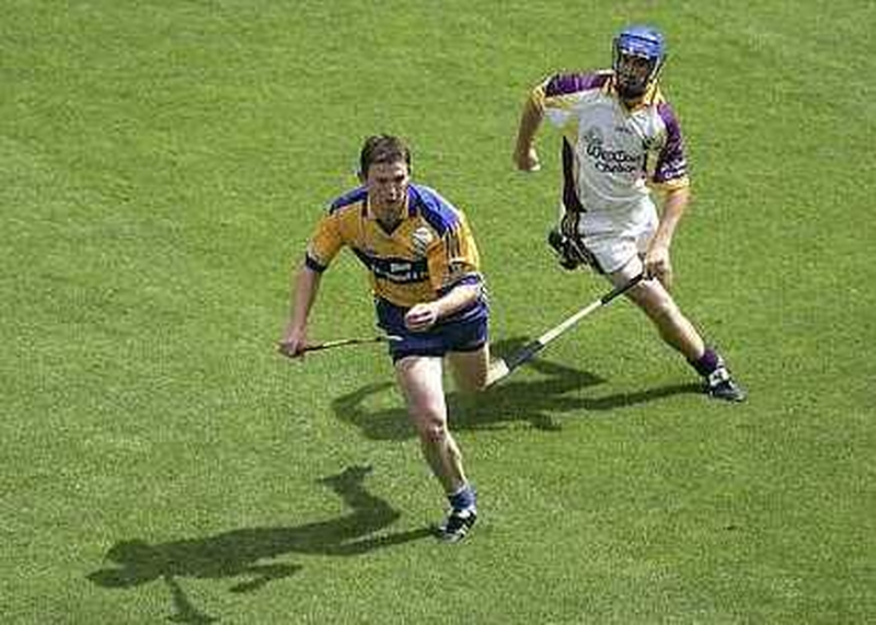 Goalscorer Diarmuid McMahon in flight