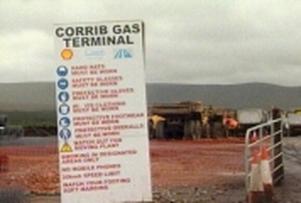 Corrib - One garda was injured during a protest at Bellanaboy