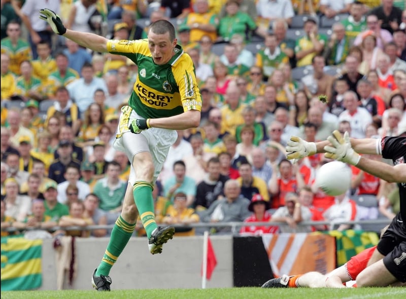 Kieran Donaghy blasts to the back of the Armagh net at Croke Park