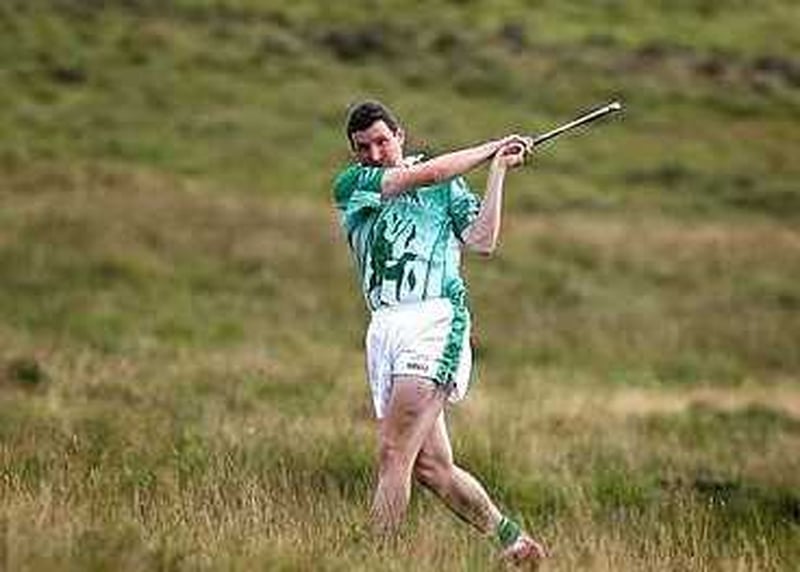 Brendan Cummins in action on the Cooley Mountains in Co Louth today