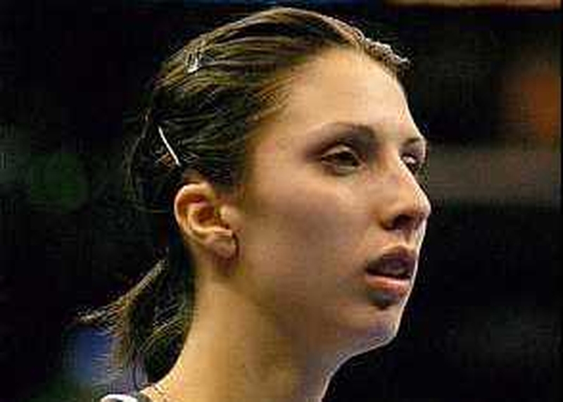 Anastasia Myskina suffered a surprise defeat in Stockholm