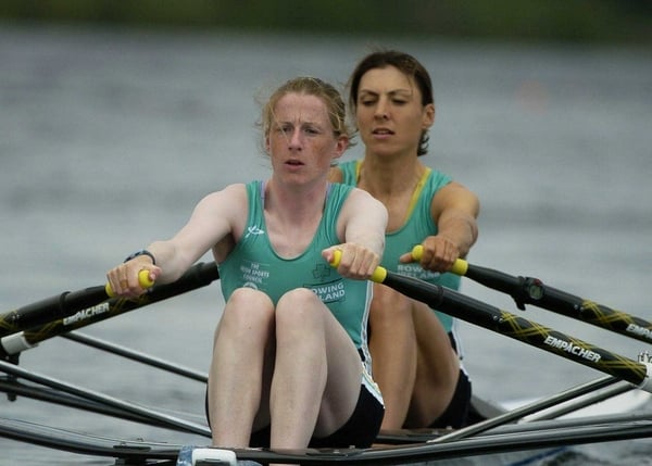 Sinéad Jennings and Niamh NiCheilleachair rowed to victory in the B final this morning