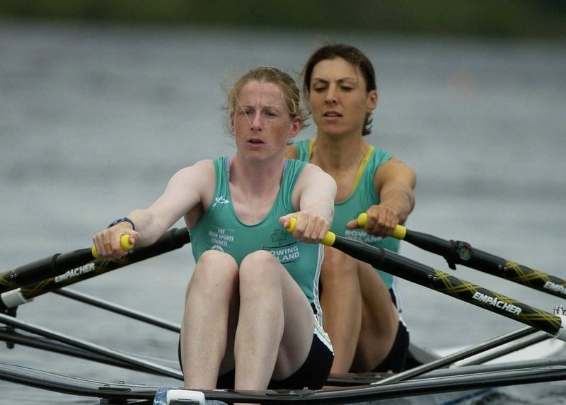 Sinéad Jennings and Niamh NiCheilleachair rowed to victory in the B final this morning