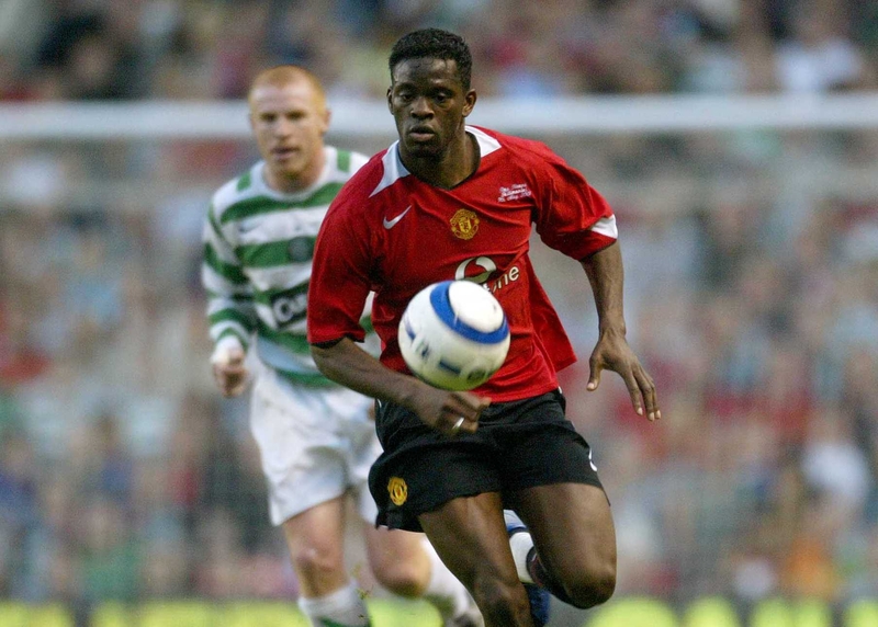 Louis Saha missed the opportunity to earn his side a point against Celtic