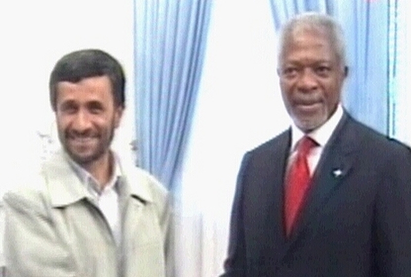 Ahmadinejad &amp; Annan - Talks in Tehran