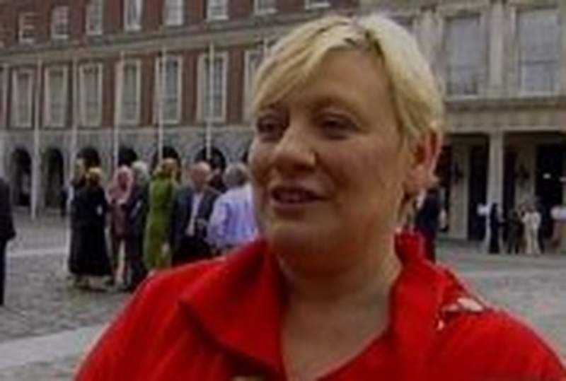 Teresa Maguire - Mayor of the winning Westport town