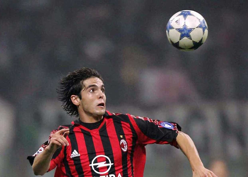 AC Milan star Kaka handed the Rossoneri the lead from the penalty spot