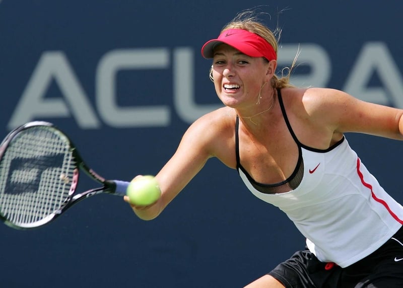 Maria Sharapova was pushed all the way in today's clash