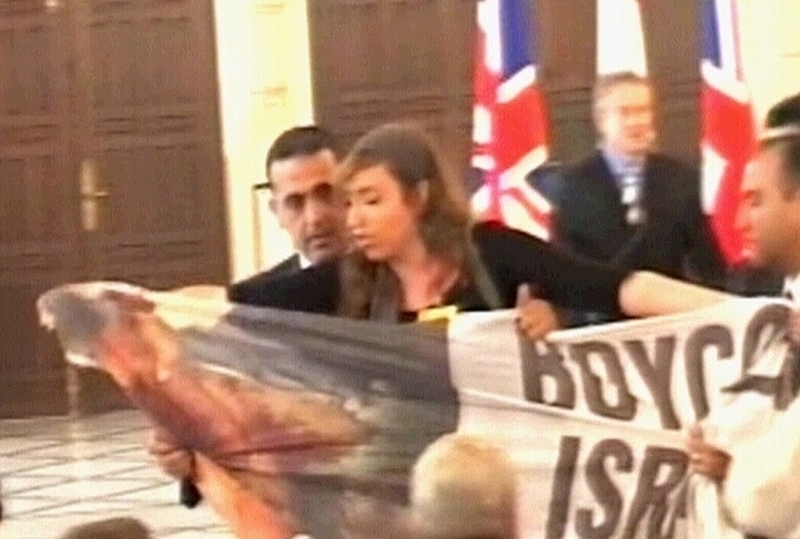Beirut - Irish activist's protest