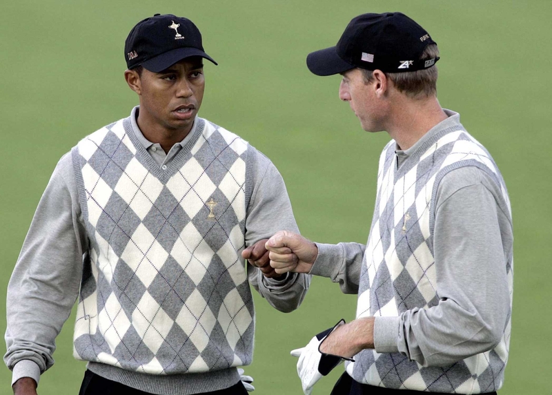 Tiger Woods and Jim Furyk