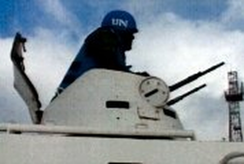 UN troops - To monitor ceasefire