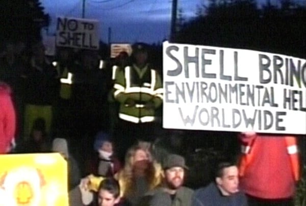 Corrib, Co Mayo - More protests at terminal site