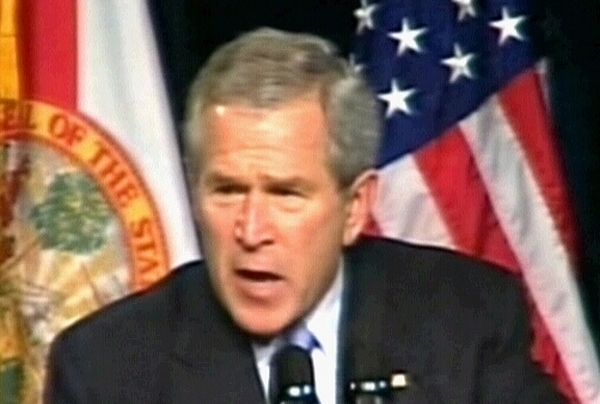 George Bush - No talks with Iran until nuclear plans are shleved