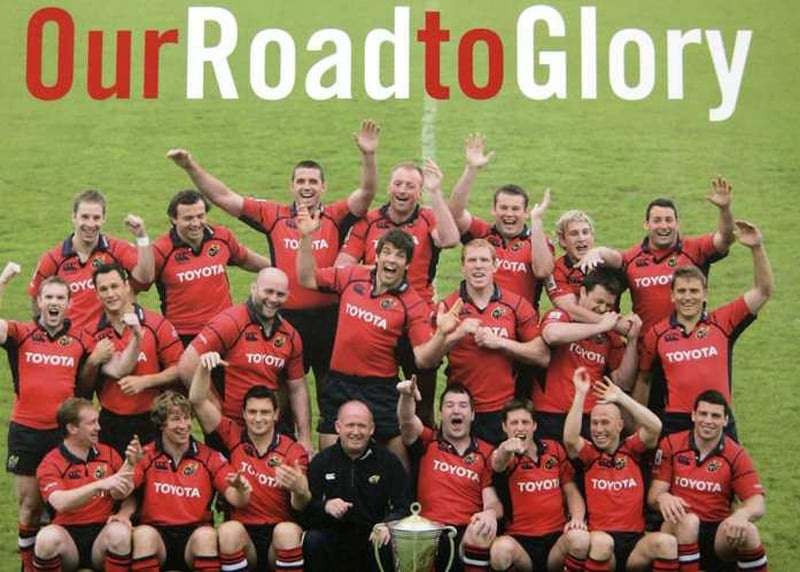 Munster celebrate their 2006 Heineken Cup success