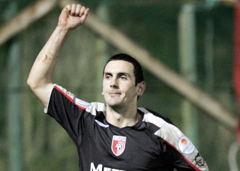 Derry City striker kept his side in the title hunt Richmond Park on Friday