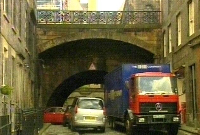 Edinburgh - Cone was thrown from the bridge and hit a woman below