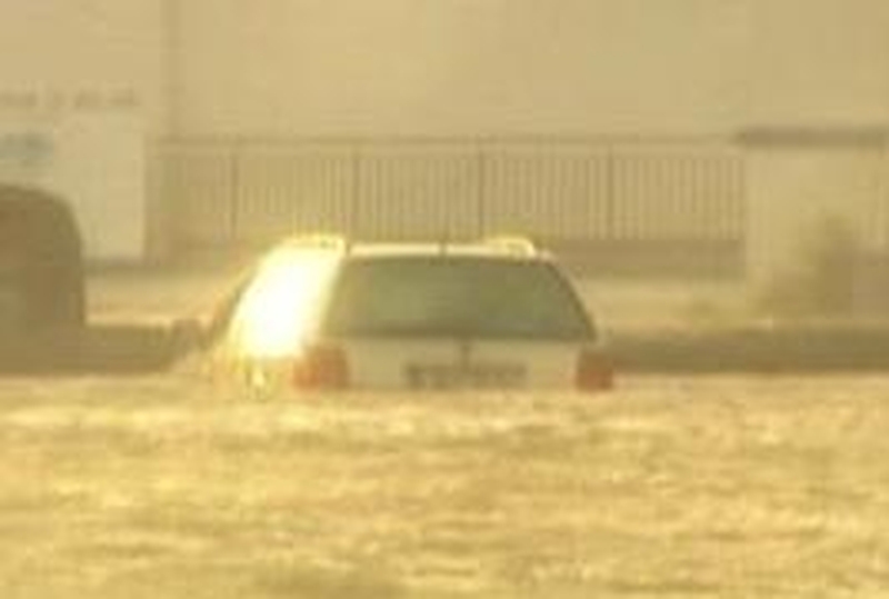 Salthill, Galway city - Car parks flooded