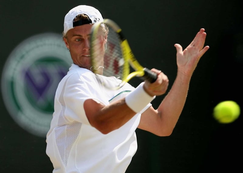 Lleyton Hewitt his match with Guillermo Canas on Tuesday