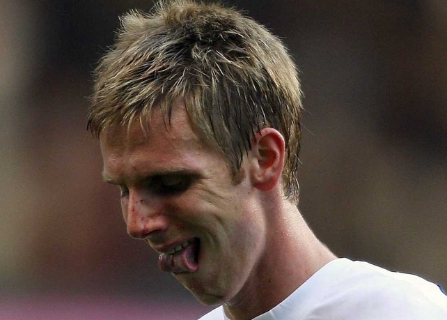 Calum Davenport is still in hospital after suffering several knife wounds to both legs