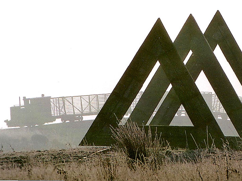 Sculpture in the Parklands - Skytrain by Mike Bulfin and 60 Degrees by Kevin O'Dwyer