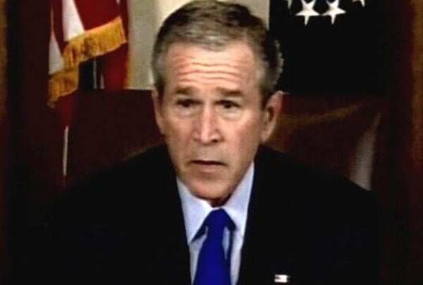 George W Bush - Intends to protect US troops